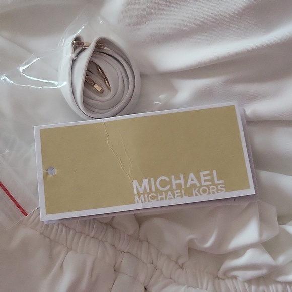 1601- Michael Kors Women's Swimsuit White Color Size 6 NWT - Picture 4 of 10